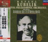 SYMPH N3 IN F MAJOR, OP.90/SYMPH N4 IN E MINOR, OP.98 KUBELI